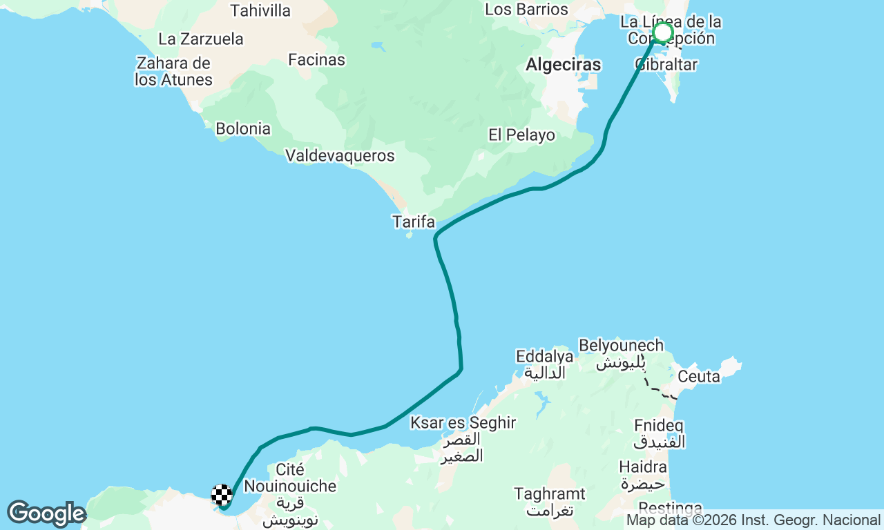 Alboran trip: La Linea -> Tangier