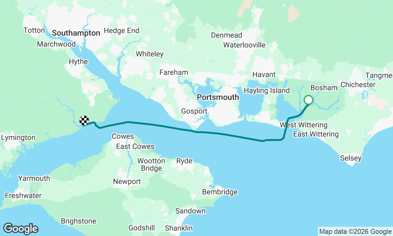 Return from Itchenor to Beaulieu River
