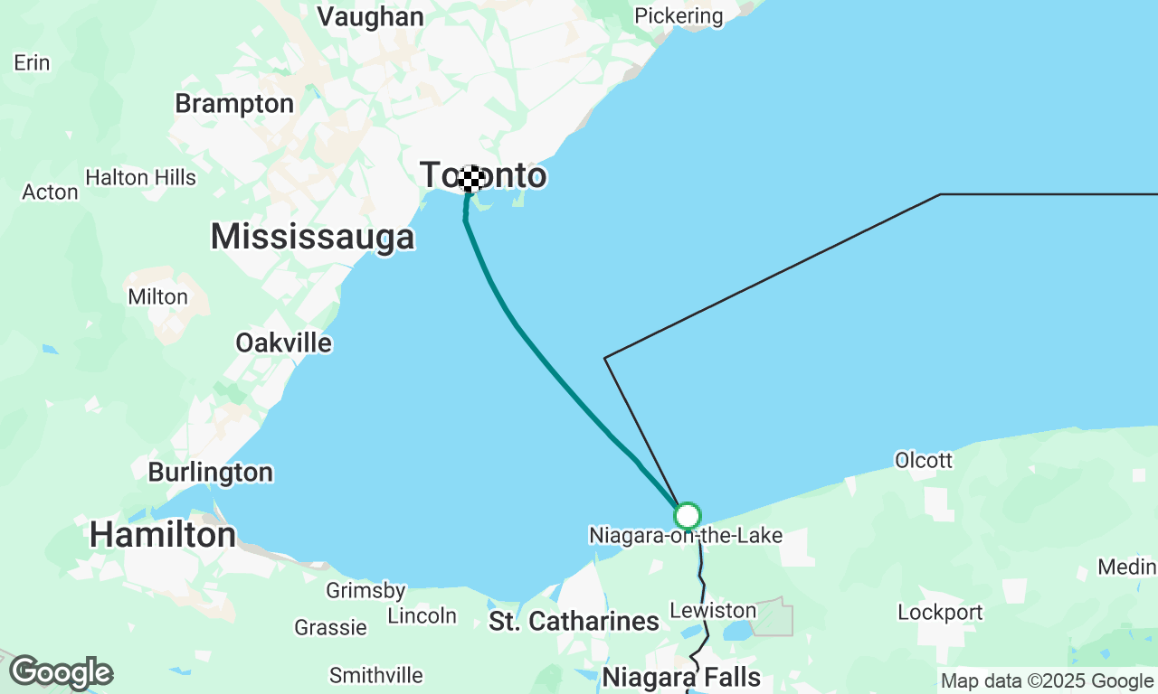 Niagara on the Lake to National Yacht Club Toronto