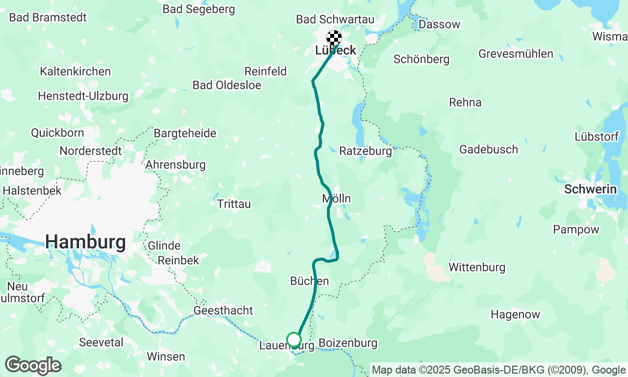 Lauenburg til Lübeck