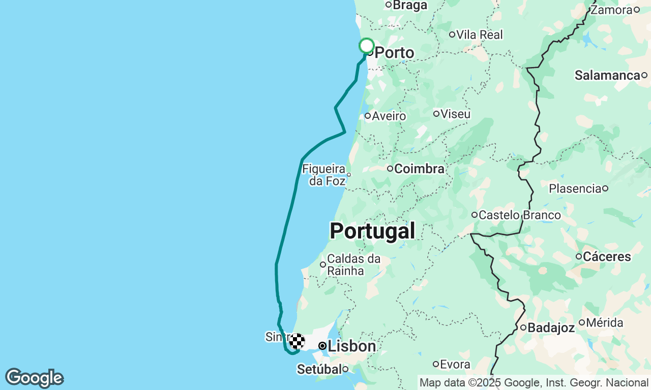 Porto to Cascais 