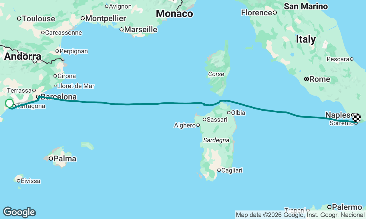 Voyage map