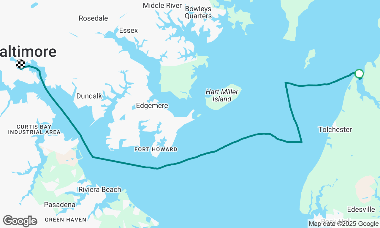 fairlee creek to Baltimore