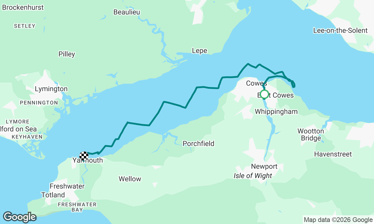 Cowes to Yarmouth - lots of learning