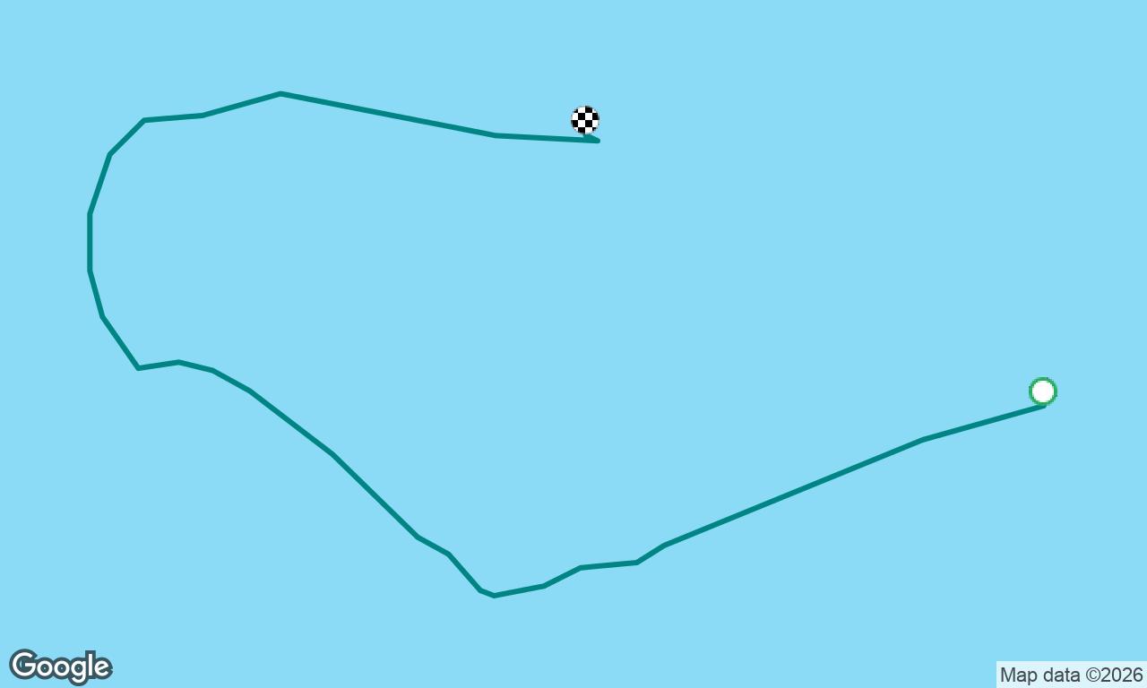 Carlisle Bay vers Cabes Reef