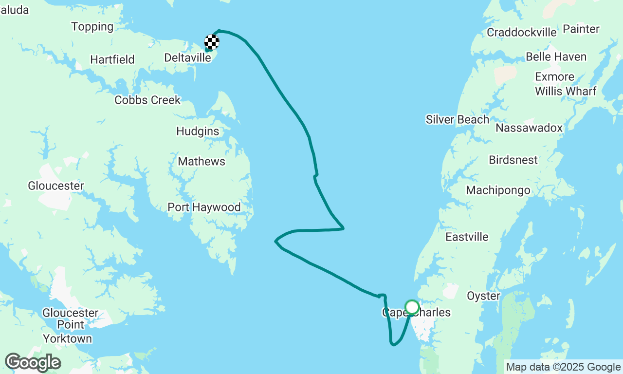 Cape Charles to deltaville 