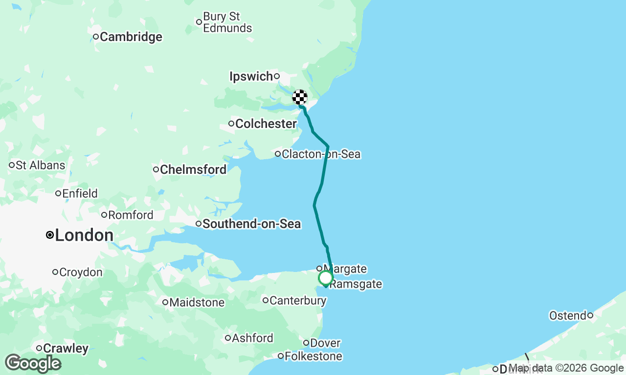 Ramsgate to Shotley