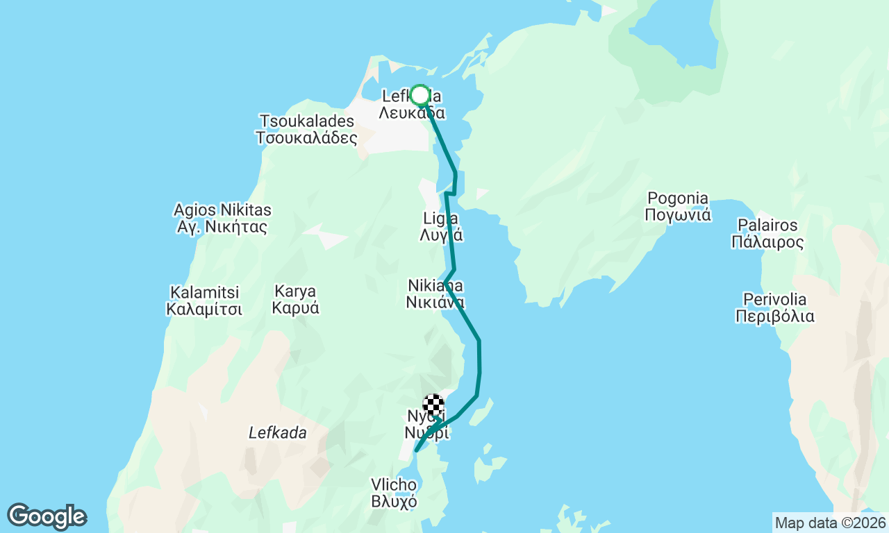 Leaving Lefkada