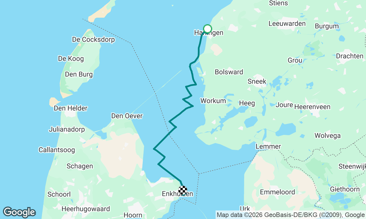 Harlingen to Enkhuizen