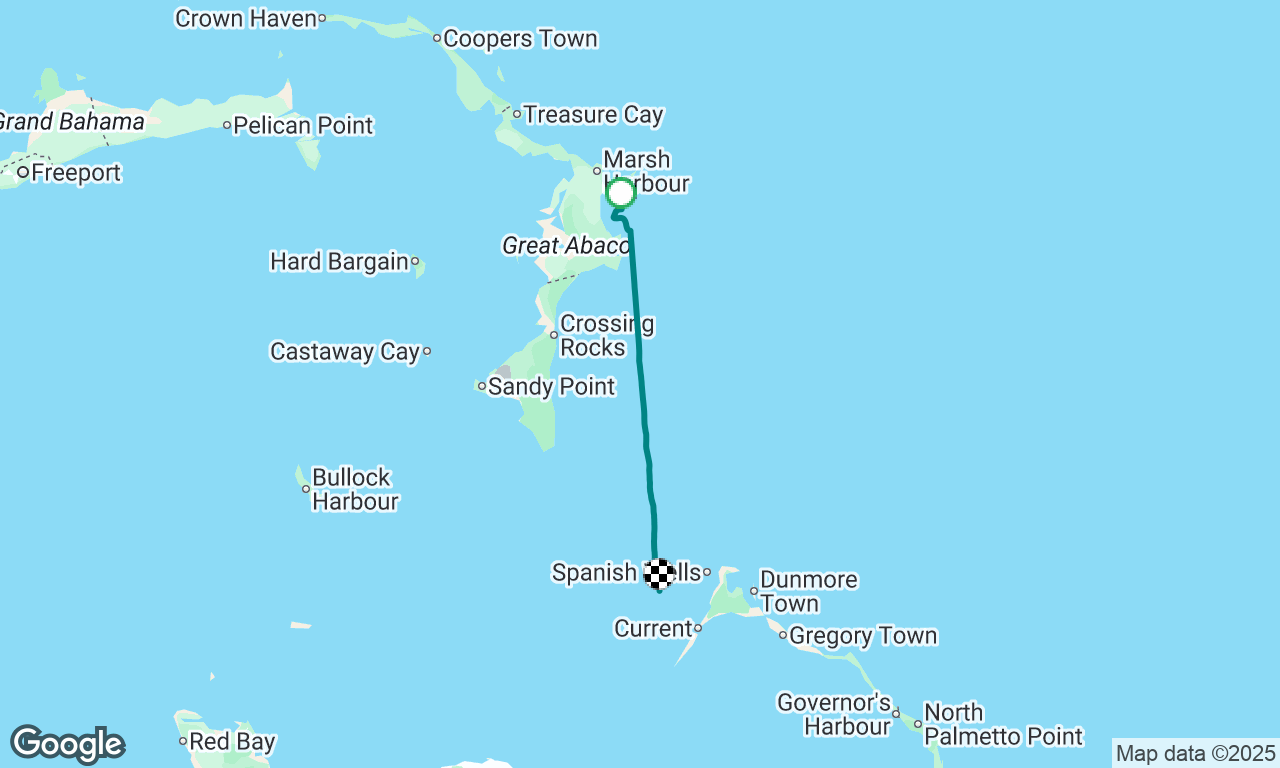 Soap Point to Great Egg Island, Bahamas