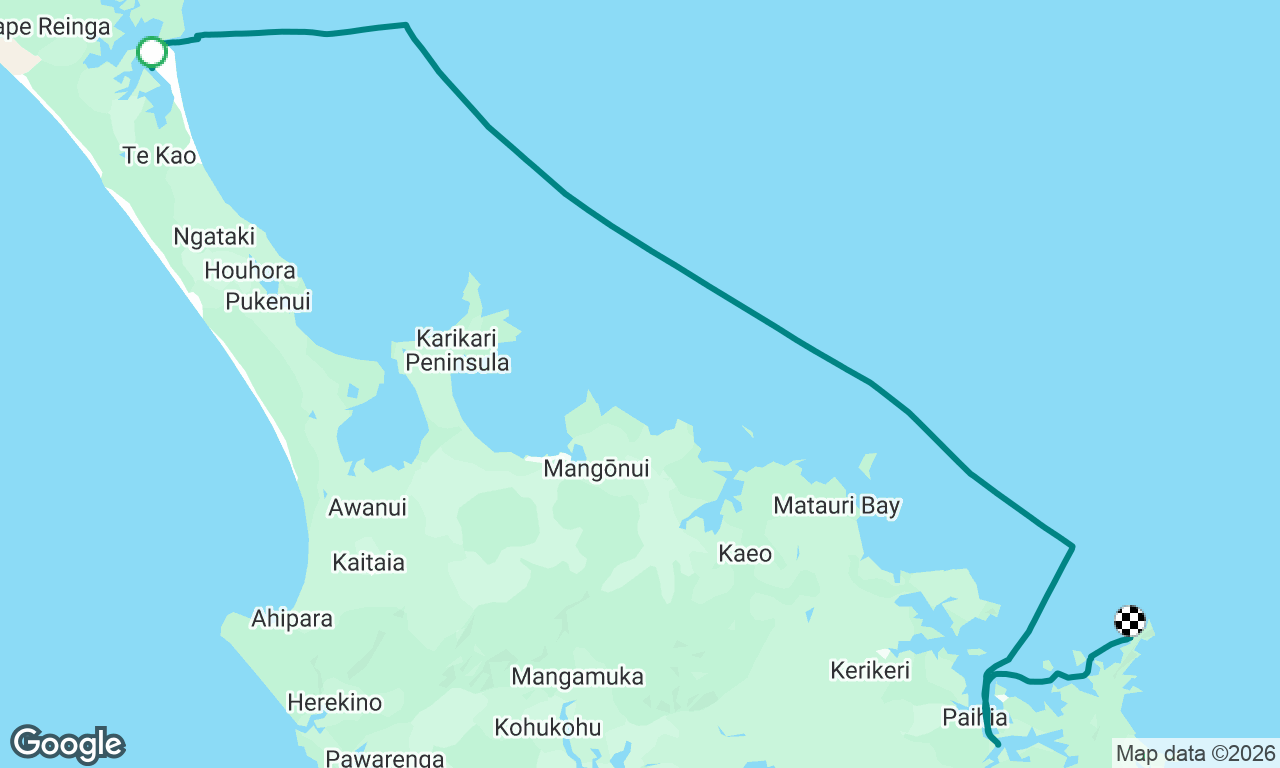 Te Kao Channel, Parengarenga Harbour to Bay of Islands Marina and Deep Water Cove