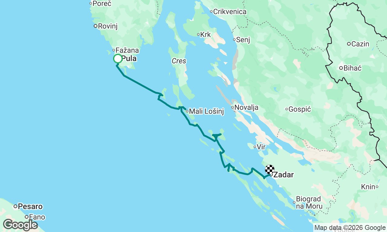 Island Hopping & Sailing Basics: Pula to Zadar