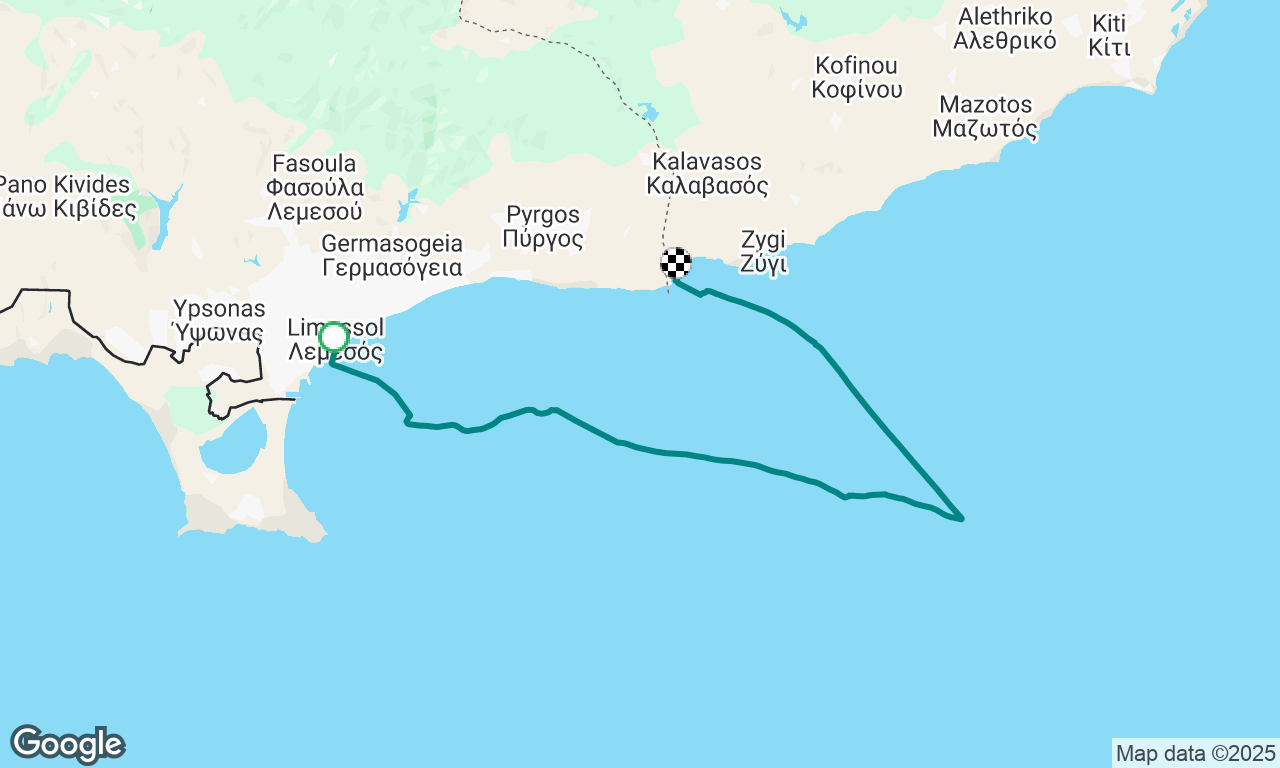 Limassol->Governors Beach  