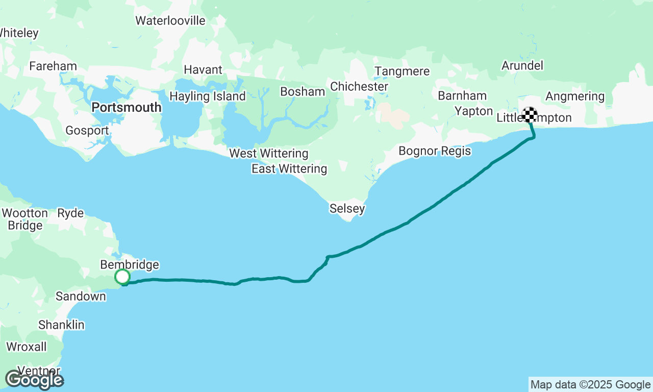 Whitecliff Bay IOW to AYC