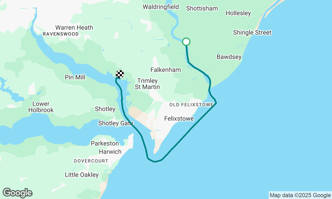 Ramsholt to Suffolk Yacht Harbour 