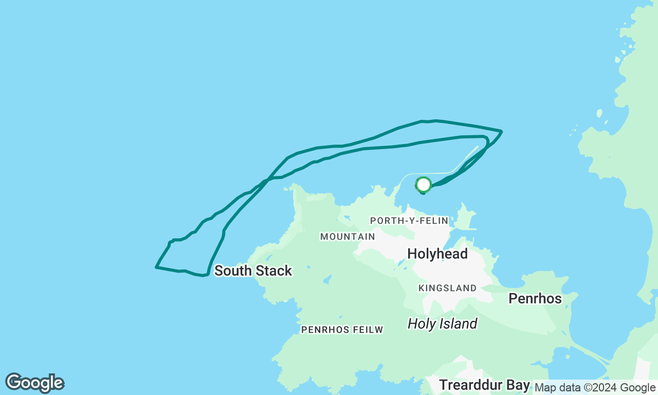 Holyhead round the Stacks and back