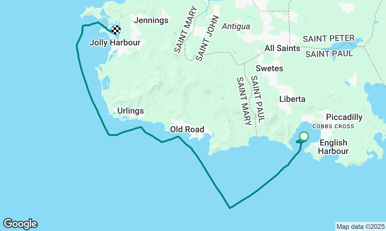 Falmouth to Jolly Harbor passage

