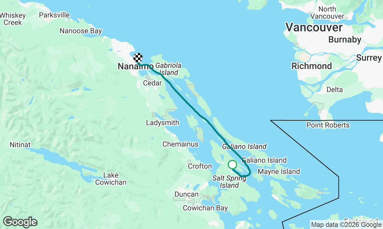 Ganges to Newcastle Island