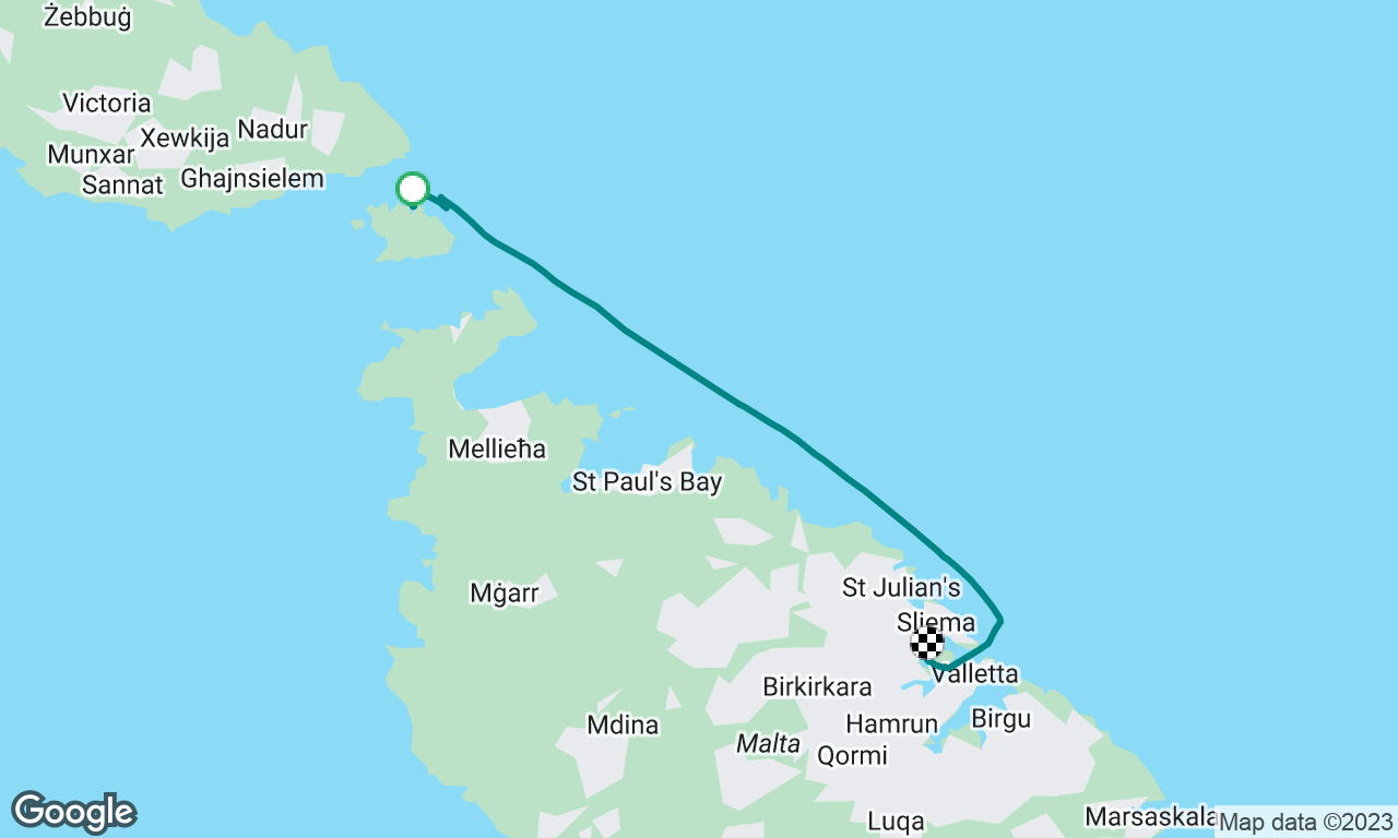 Return trip from Comino to Marsamxett (some night)