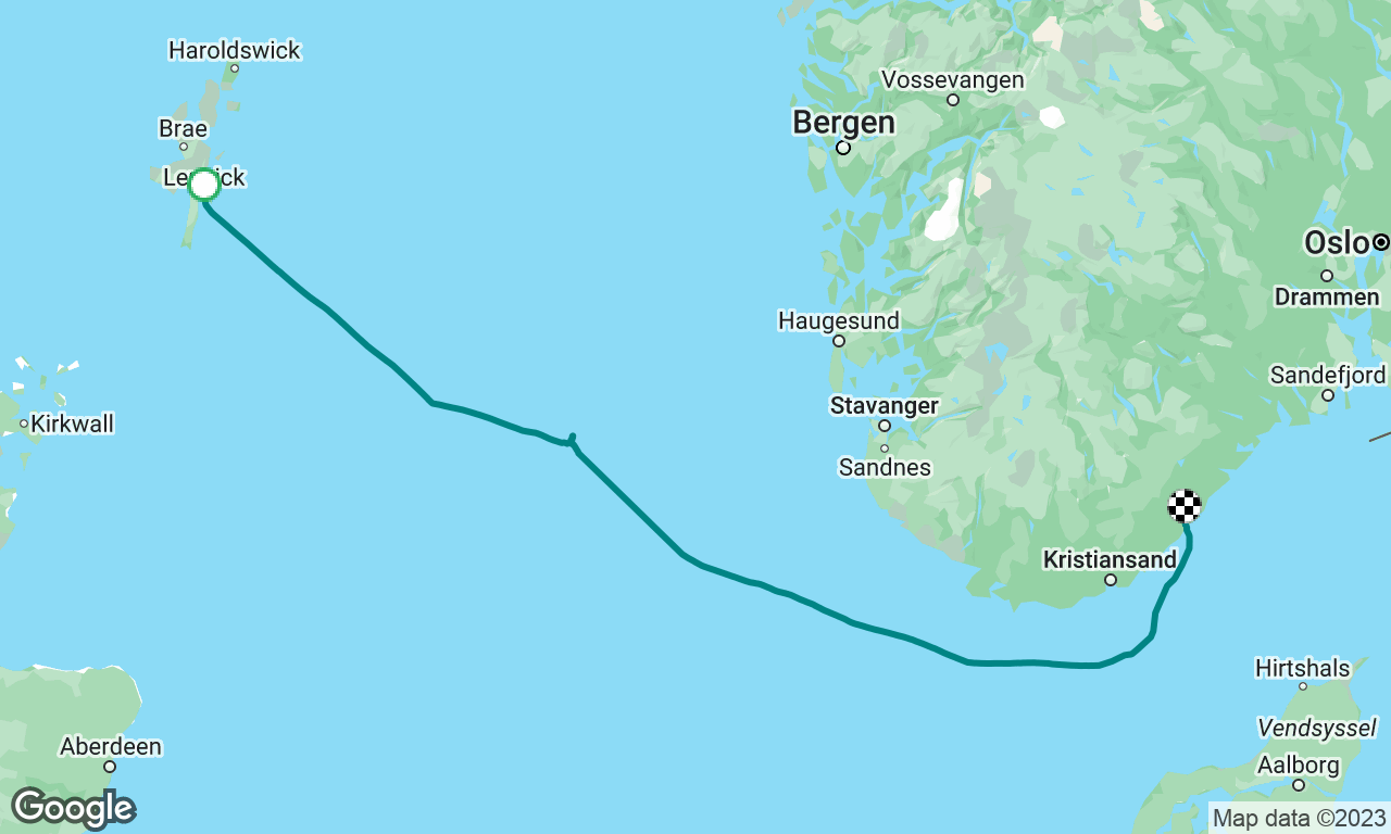 TNS633 Lerwick - Arendal ⛵️ Tenacious TSR 2023 