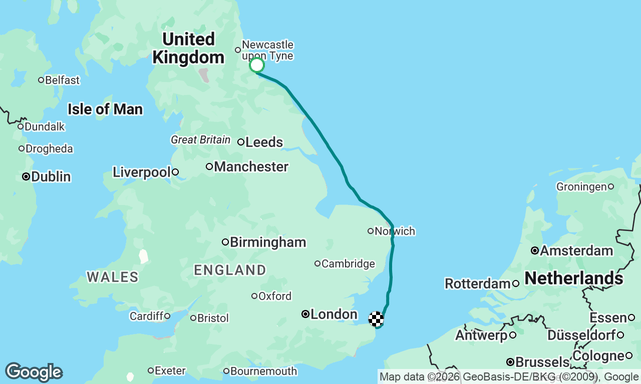Delivery - Leg 1- Hartlepool to Ramsgate