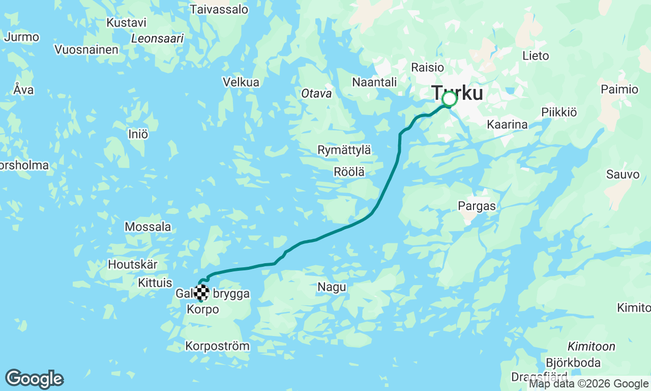 Turku -> Korpo