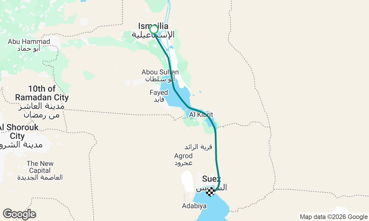 Mytilene to El Gouna - Leg 5 (Suez Canal Day 2)