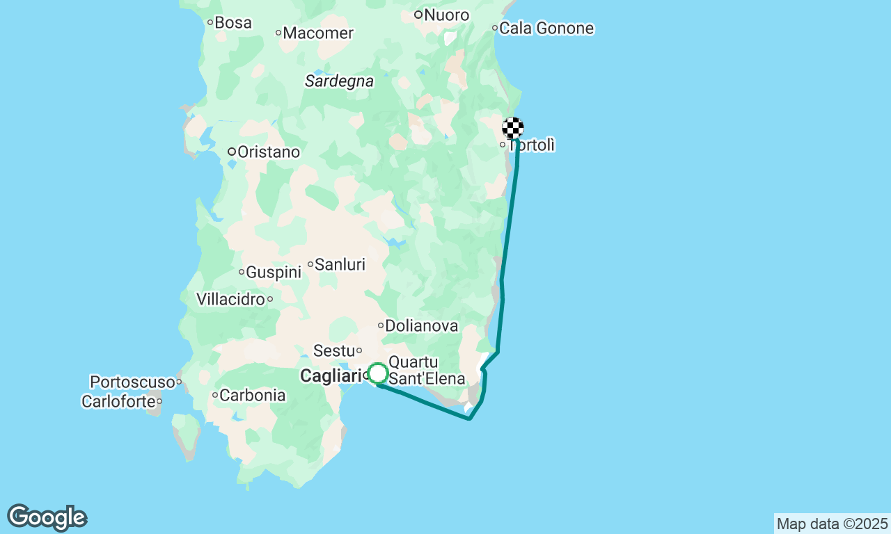 Cagliari -> Arbatax