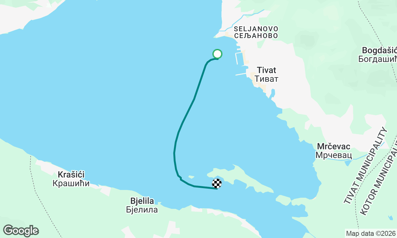 Porto montenegro to Sveti Marko 