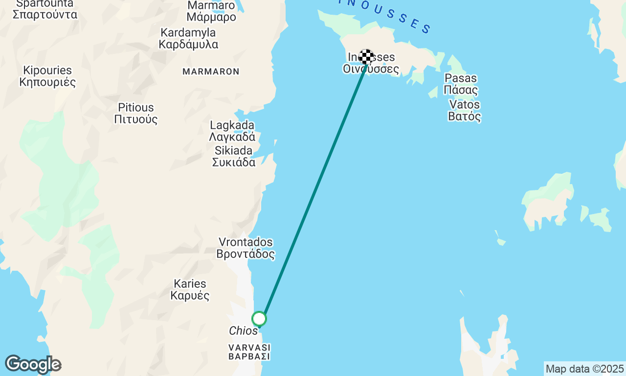 Chios to Oinousses August ‘25