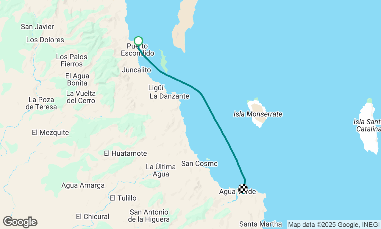 Marina Puerto Escondido to Agua Verde