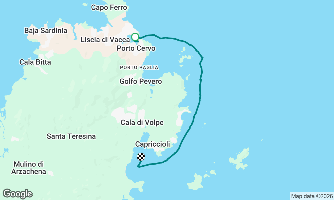 Porto Cervo to Capriccioli - July 9, 2026