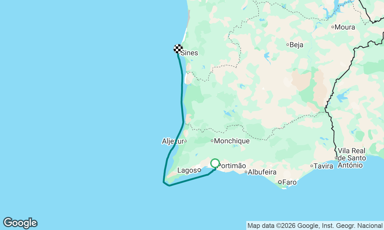Delivery from Portimao (Por) - Groningen (Hol) P1 Portimao-Sines (Por)