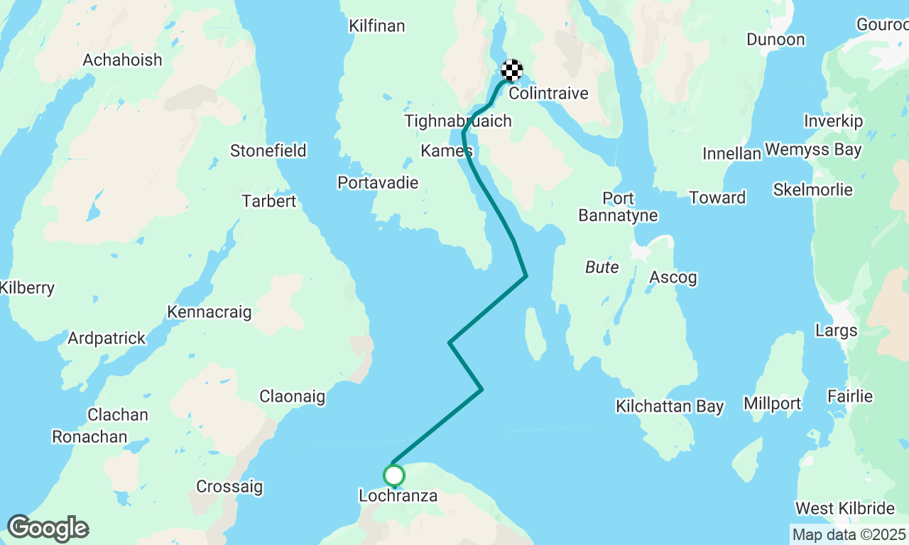 Loch Ranza to Burnt Islands