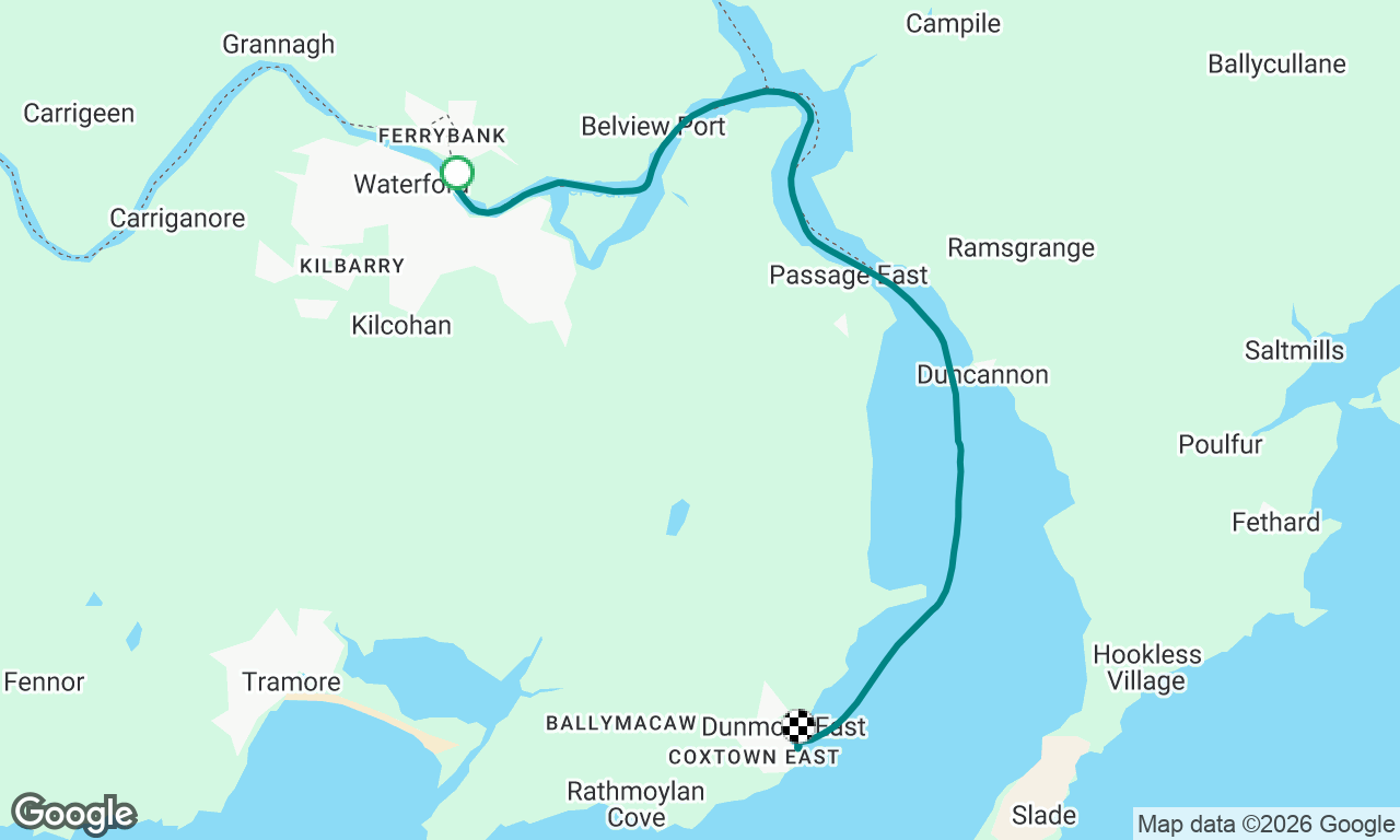 Waterford to Dunmore East 