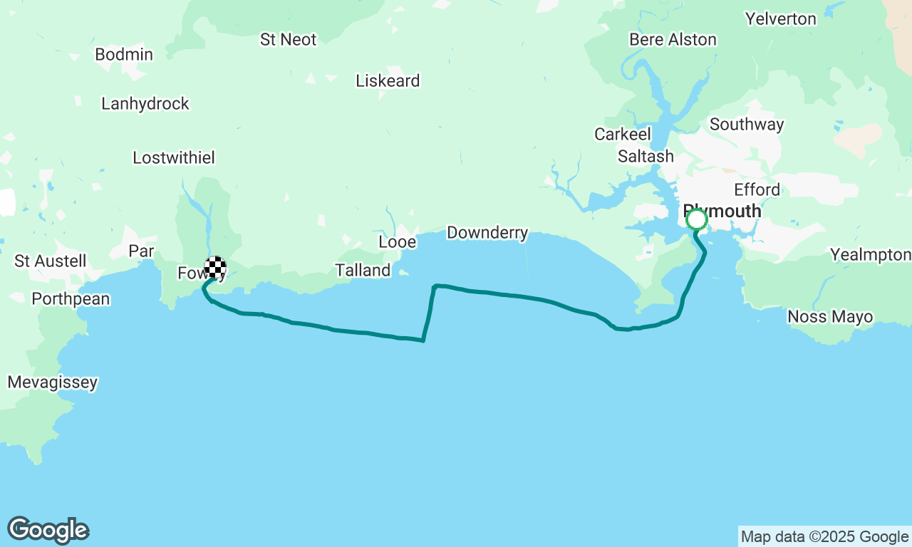 Mayflower to Fowey