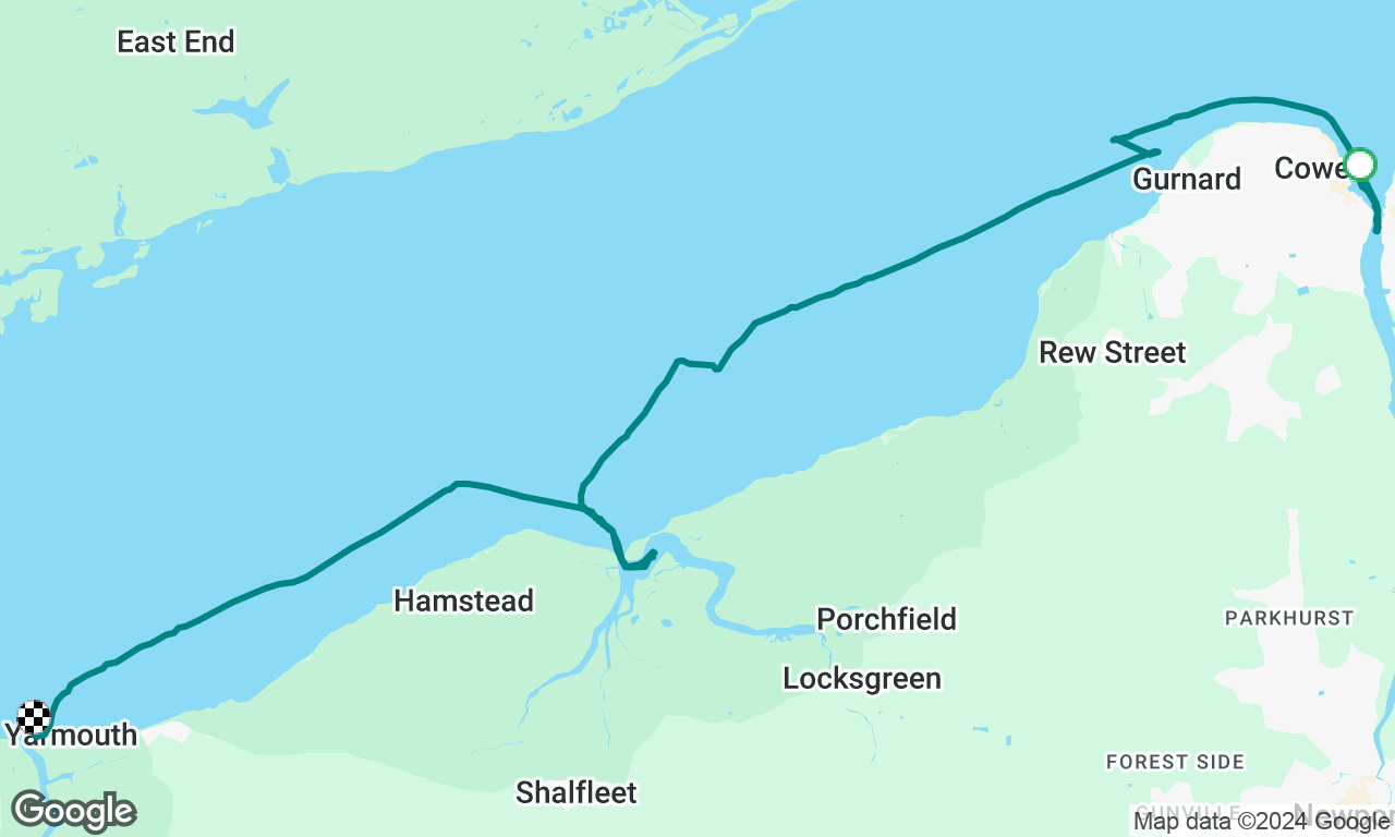 Cowes - Yarmouth via Newtown Broard Reach DS day 3