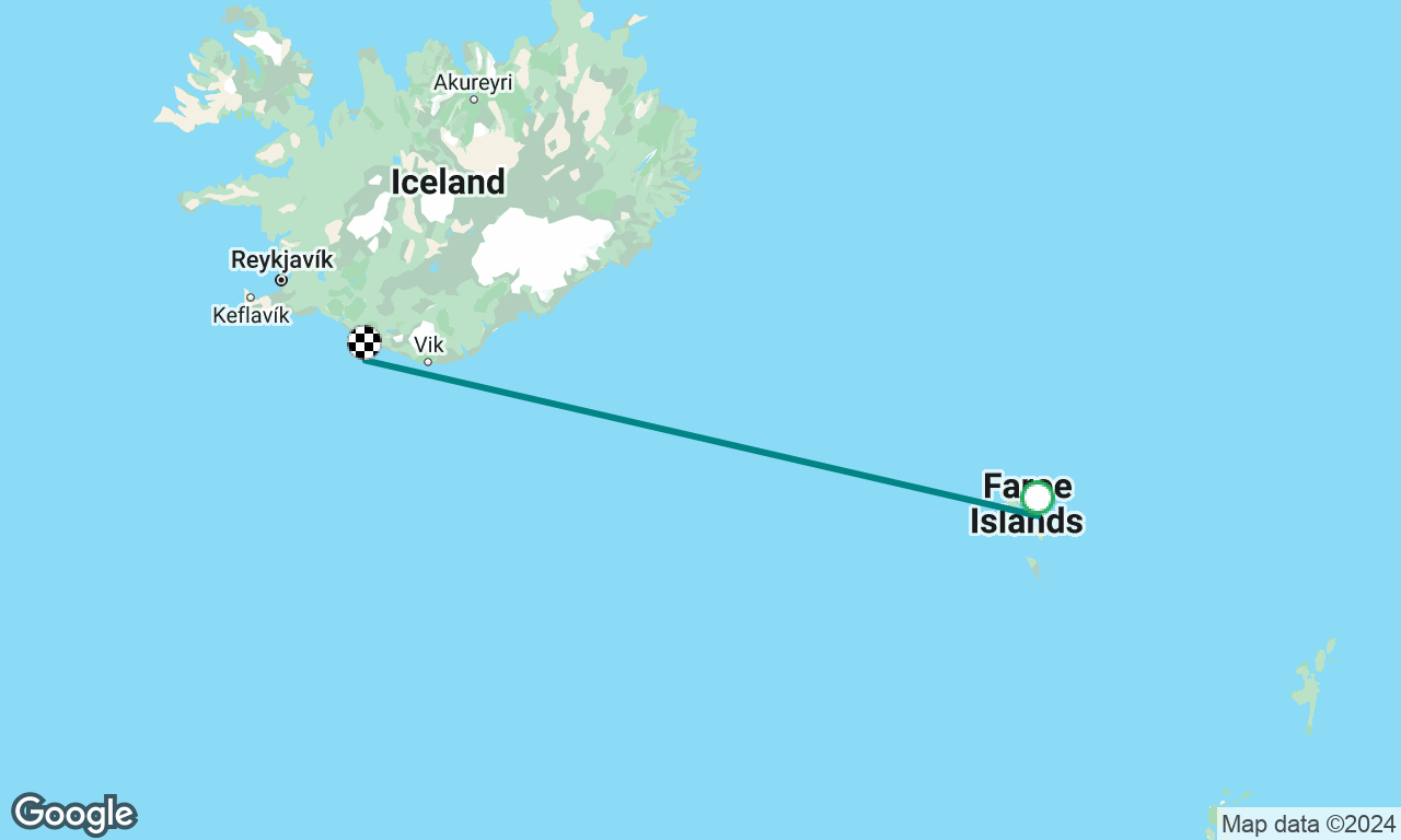 Faroes to Iceland