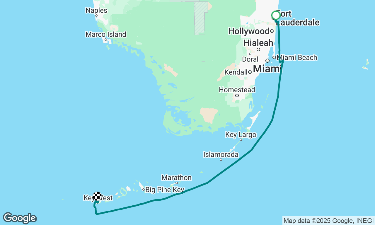 Fort Lauderdale to Key West