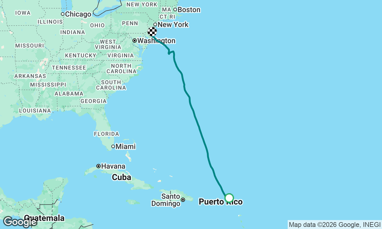 Convoyage St Martin à Atlantic City (étape 2)