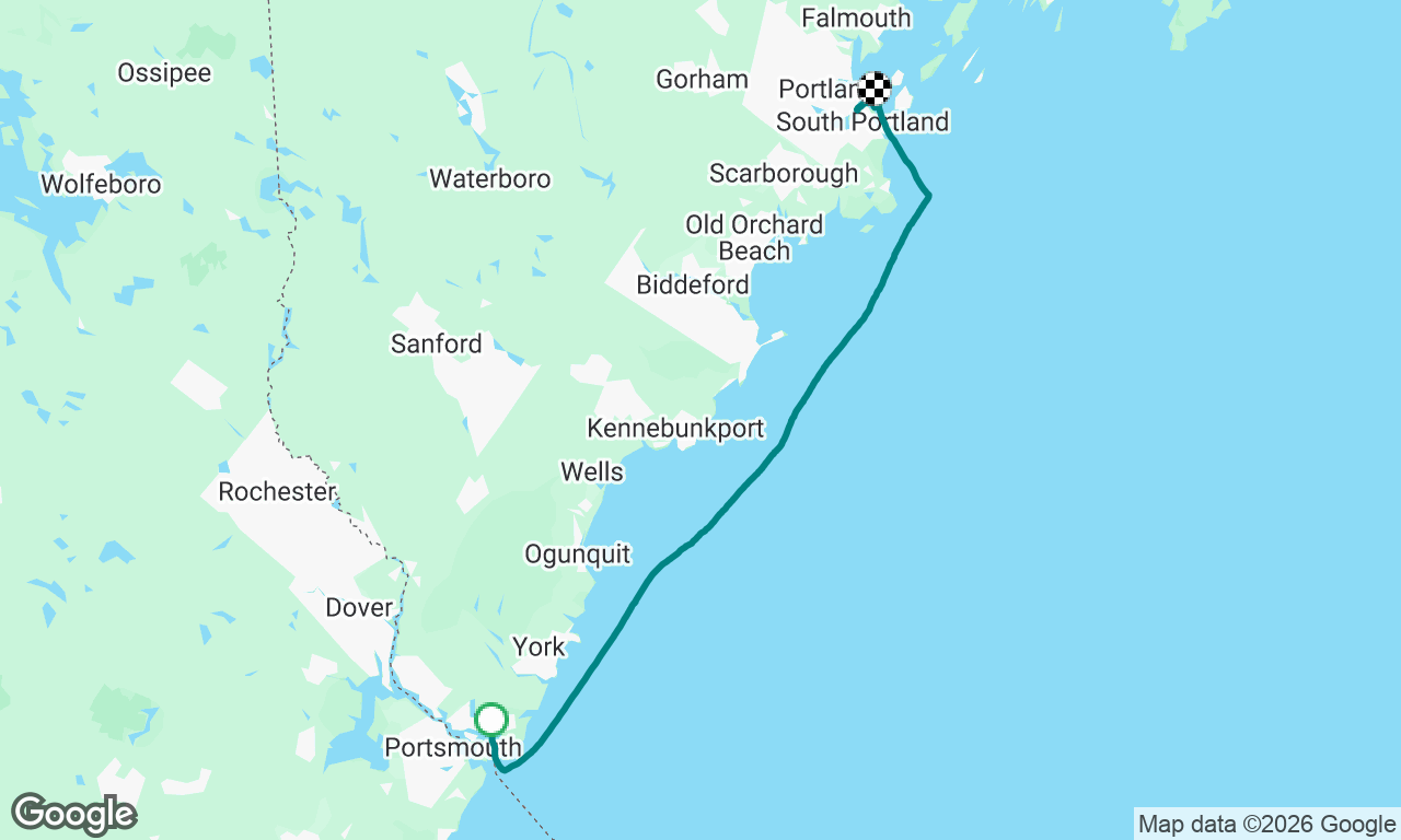 Portsmouth to Portland