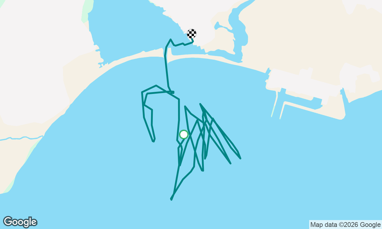 Foggy sail with Del.