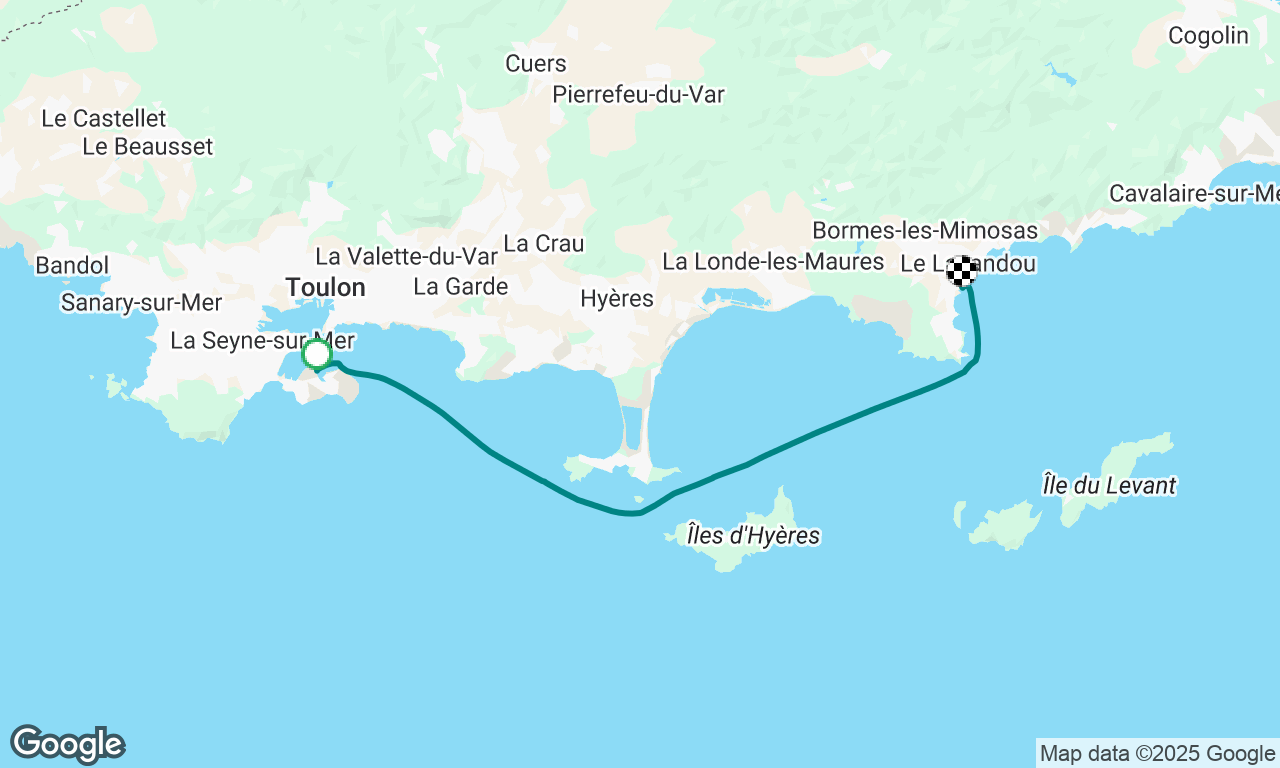 Toulon-Le lavandou 