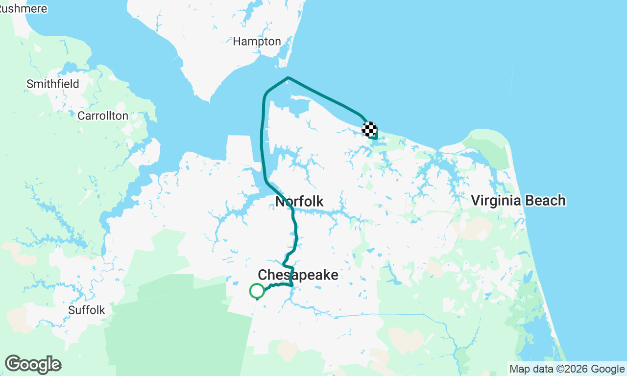 Deep Creek -> Norfolk