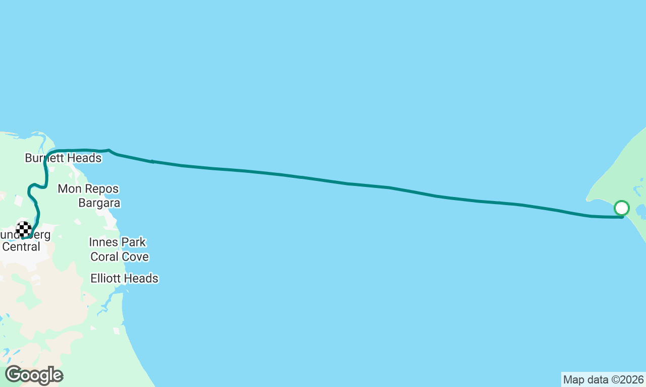 Rooney Point NW K’Gari to Bundy town