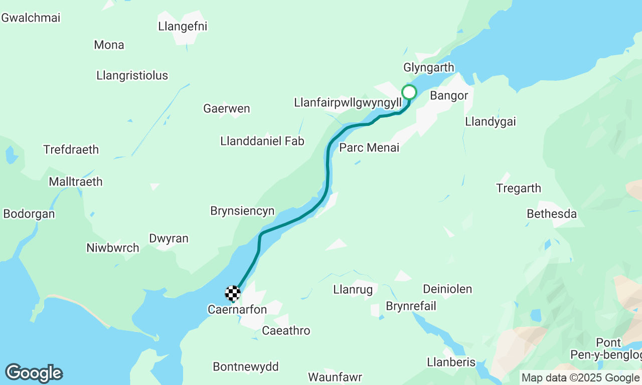 Menai Bridge to Caernarfon 
