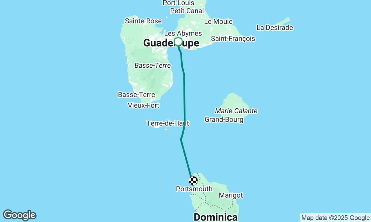 Pointe à Pitre (Guadalupe) - Portsmouth (Dominica