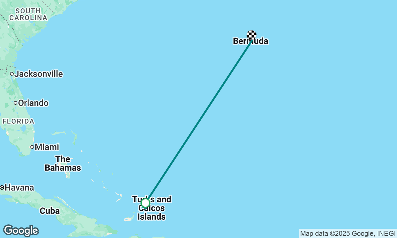 Turks and Caicos to Bermuda