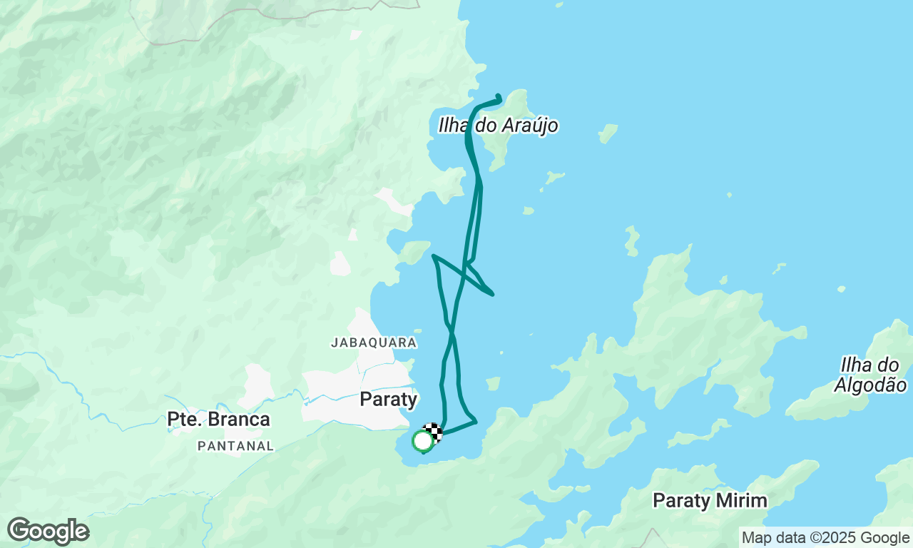 Sailing and anchoring at Araujo  