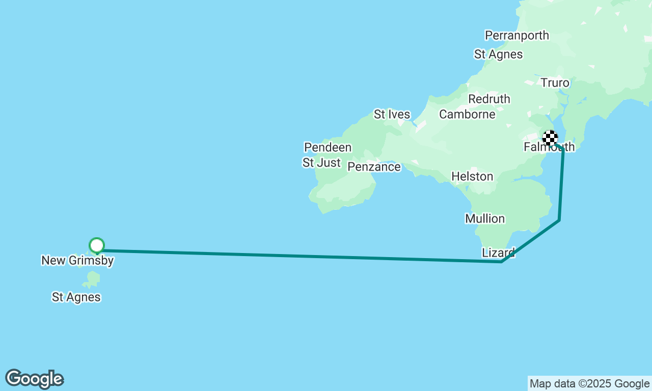 St martins to Falmouth